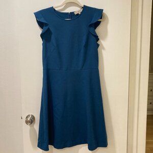 LOFT teal blue dress, size 8